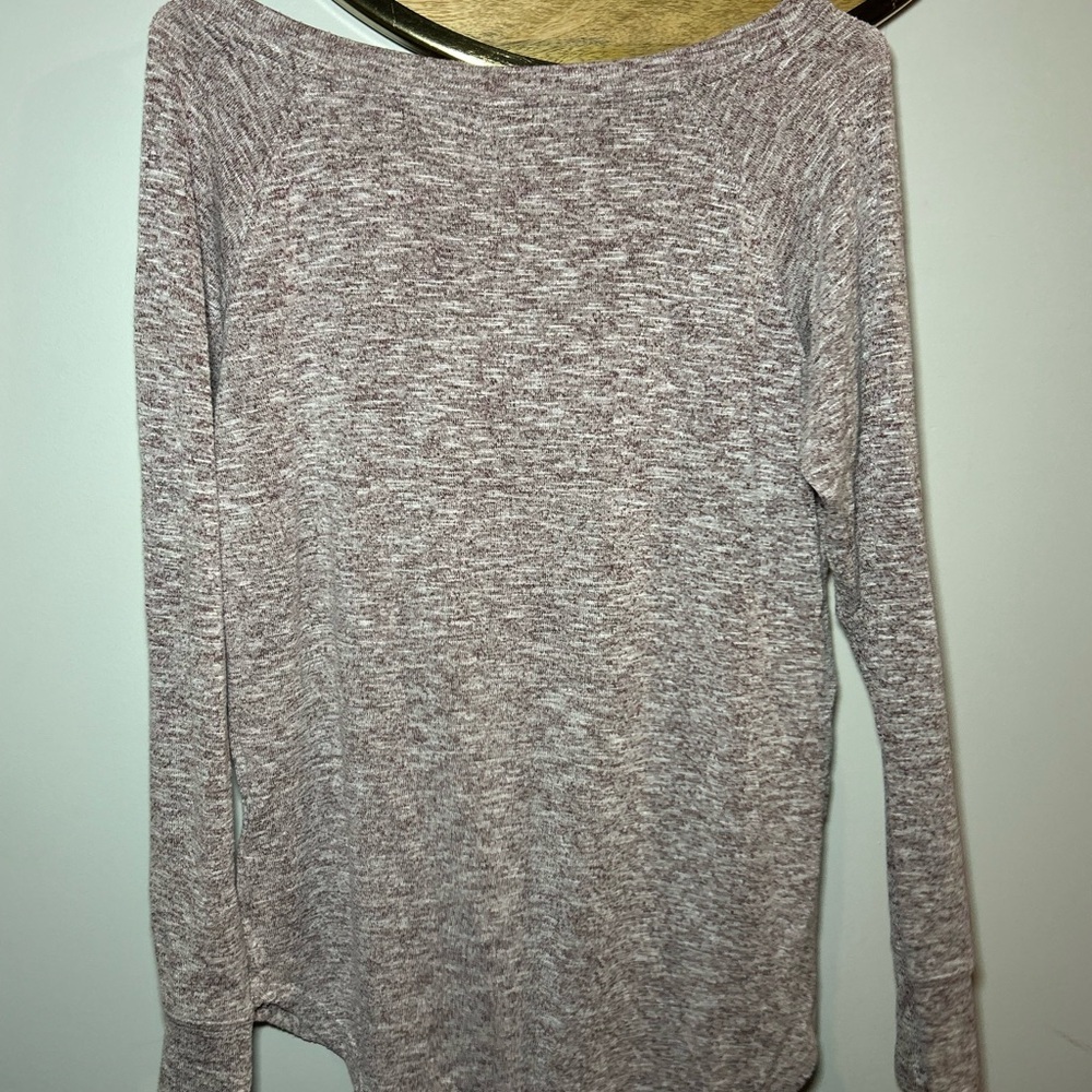 Bench Women's Marled Gray Long Sleeve Top - Picture 3 of 4